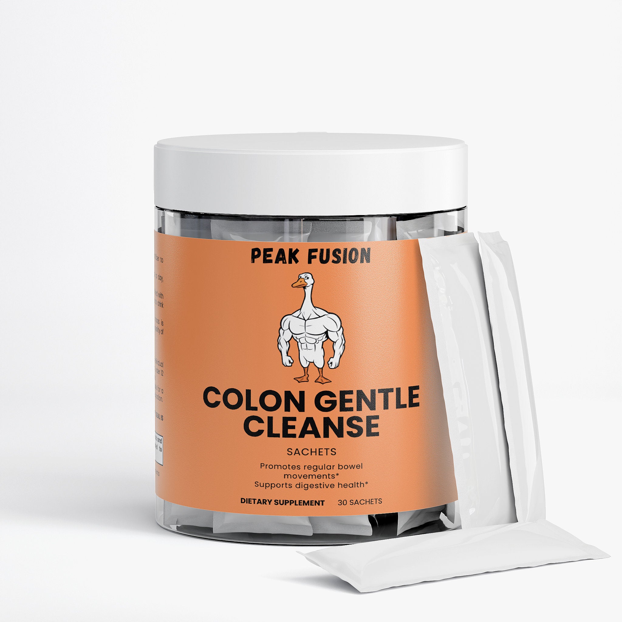 Container of Peak Fusion Colon Gentle Cleanse on a white background