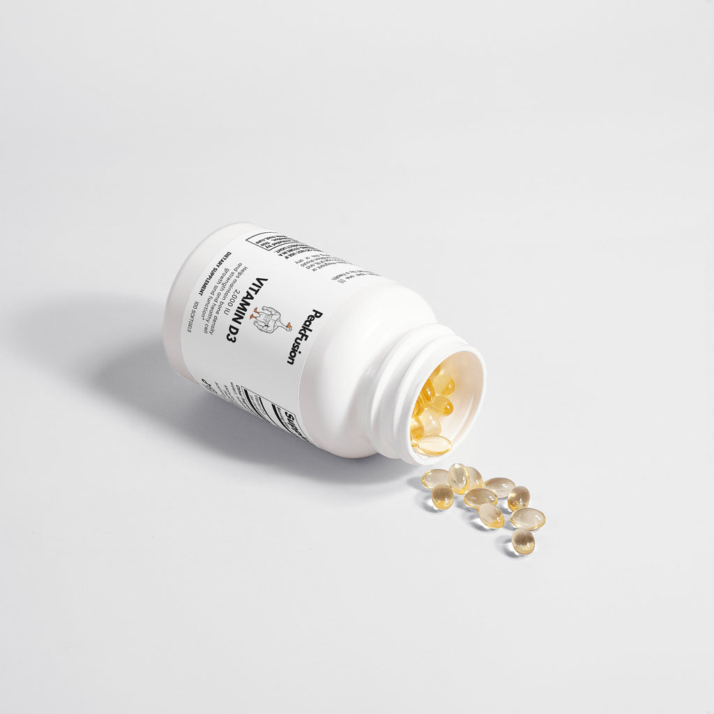 Vitamin D3 2000 IU Supplement by PeakFusion - Immune & Bone Support