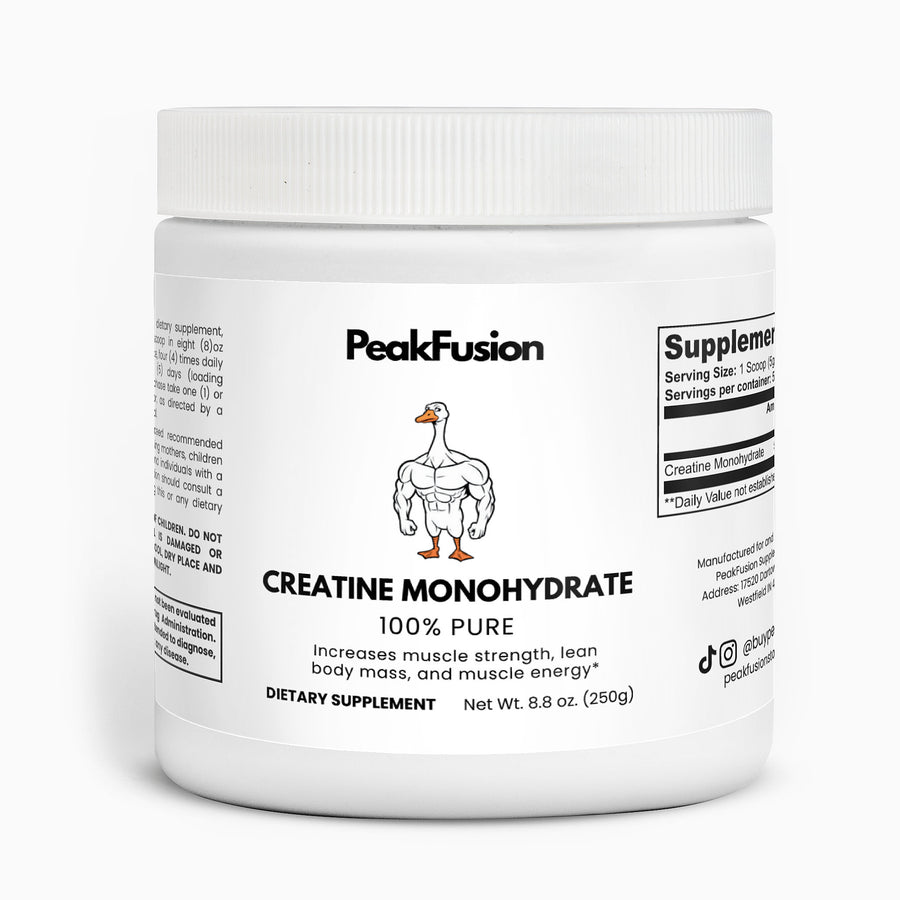 Micronized Creatine Monohydrate | 5g | 100.8% Purity Verified | PeakFusion
